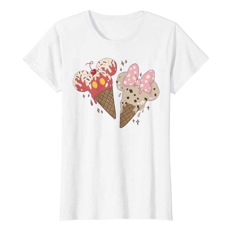 Mickey & Minnie Ice Cream Cone Shirt
